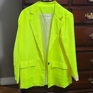 Yellow neon blazer